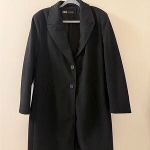 Zara Women's Classic Black Trench Coat
